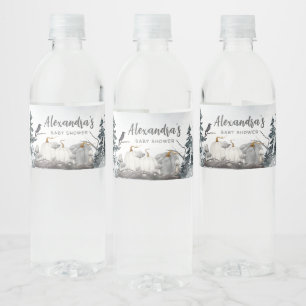 Étiquette Pour Bouteilles D'eau Gothique Un Petit Baby shower Boo