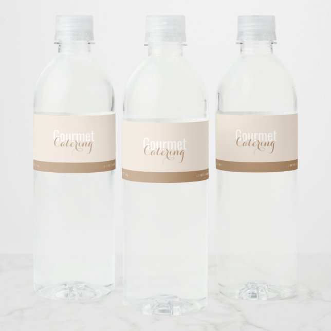 Étiquette Pour Bouteilles D'eau Gourmet Catering  (Bouteilles)