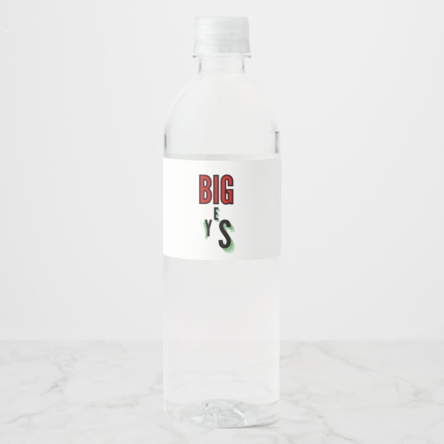 Étiquette Pour Bouteilles D'eau Grand Oui (Devant)
