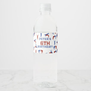Étiquette Pour Bouteilles D'eau Greco Roman Lutte Anniversaire de enfant