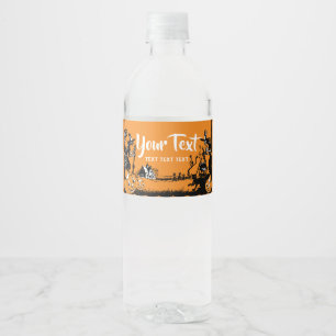 Étiquette Pour Bouteilles D'eau Halloween, Trick ou Treat étiquette d'eau