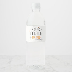 Étiquette Pour Bouteilles D'eau Joli Citrouille Halloween Little Boo Anniversaire
