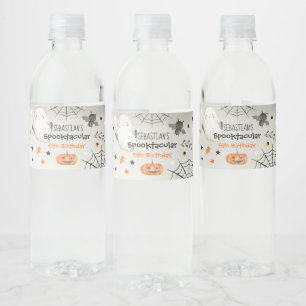 Étiquette Pour Bouteilles D'eau Joli Halloween Ghost Spooktacular Anniversaire Déc