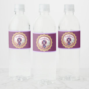 Étiquette Pour Bouteilles D'eau Joli Jardin Gothique Crâne de Sucre