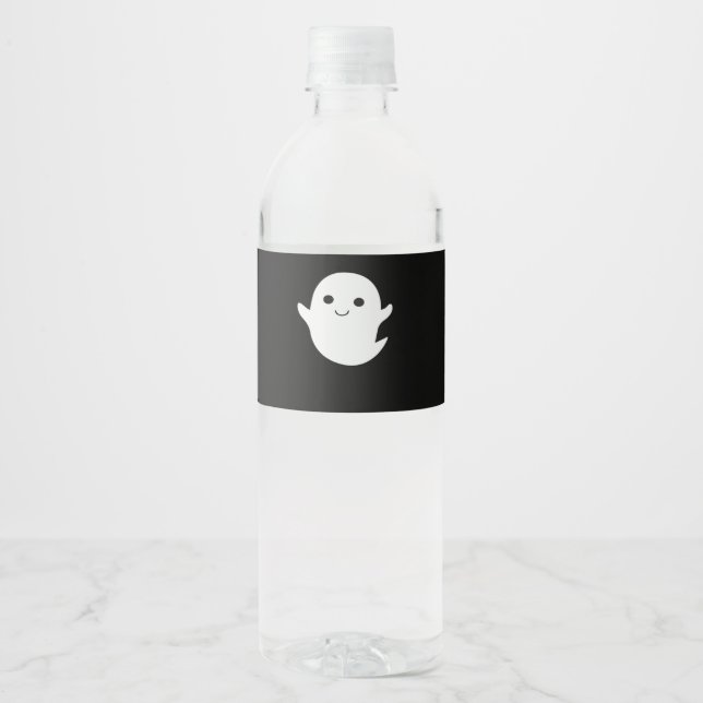 Étiquette Pour Bouteilles D'eau Joli Petit Boo (Devant)