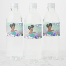 Joyau de cheveux Afro Baby shower de sirène