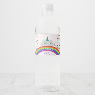 Étiquette Pour Bouteilles D'eau Joyeux Anniversaire Fille Mignonne