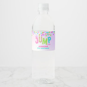 Étiquette Pour Bouteilles D'eau Jump Trampoline Anniversaire Fête Fournitures Déco
