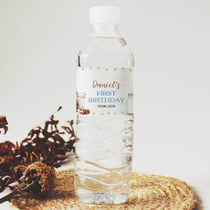 Étiquette Pour Bouteilles D'eau Lait Et Cookies Bouteille D'Eau Étiquette Fête D'A