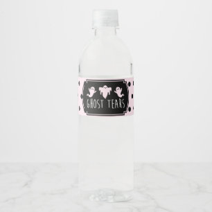 Étiquette Pour Bouteilles D'eau Larmes fantômes Halloween Fille Anniversaire