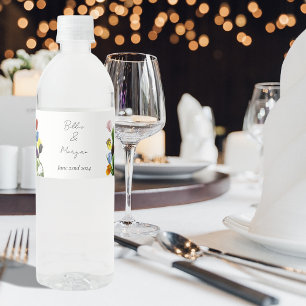 Étiquette Pour Bouteilles D'eau LGBTQ plus Tulips Flower