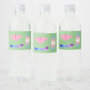Étiquette Pour Bouteilles D'eau LGBTQIA Transgenre Fierté Caterpillar to Butfly