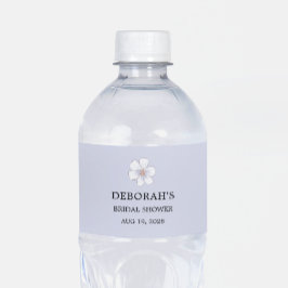 Étiquette Pour Bouteilles D'eau Lilac Floral Fête de Mariage