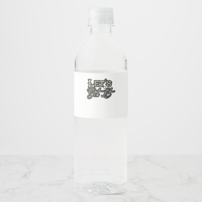 Étiquette Pour Bouteilles D'eau Lit Classic Creative Décontracté (Devant)