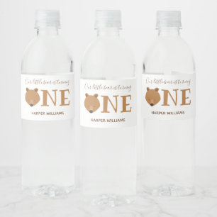 Étiquette Pour Bouteilles D'eau Little Bear Un premier anniversaire