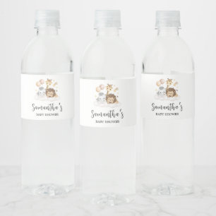 Étiquette Pour Bouteilles D'eau Little Wild One mignon Baby shower