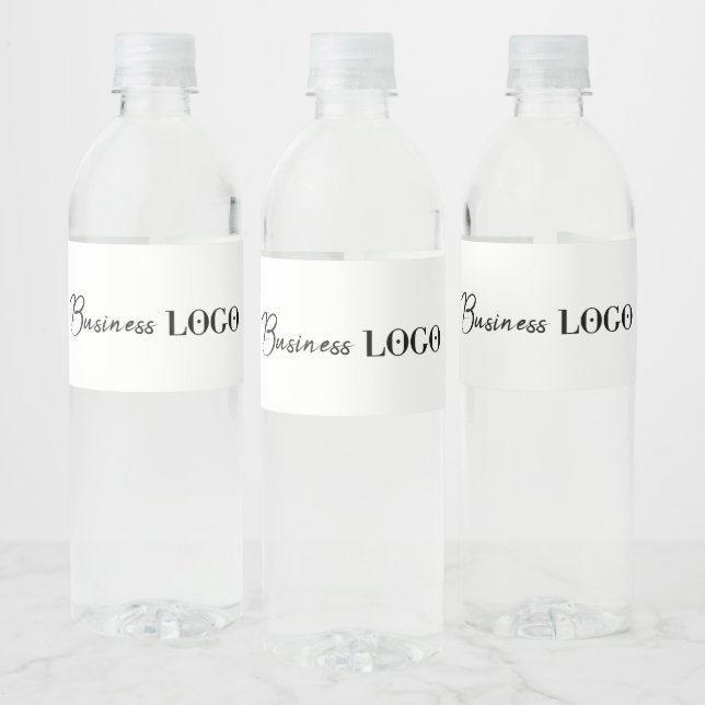 Étiquette Pour Bouteilles D'eau Logo de société de promotion commerciale (Bouteilles)