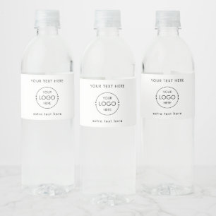 Étiquette Pour Bouteilles D'eau Logo de société promotionnel minimal pour client