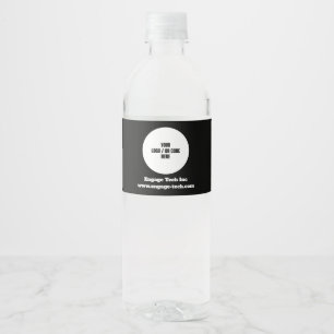 Étiquette Pour Bouteilles D'eau Logo d'entreprise personnalisé   Nom   Design mode