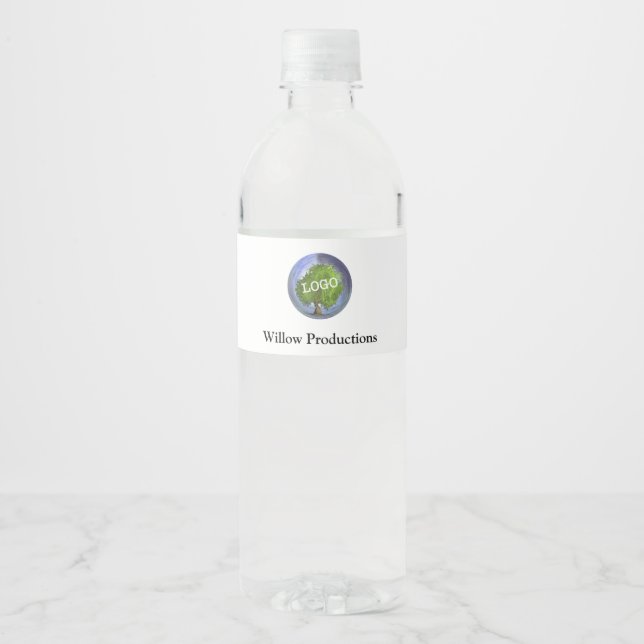 Étiquette Pour Bouteilles D'eau Logo d'entreprise promotionnel (Devant)