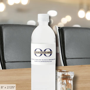 Étiquette Pour Bouteilles D'eau Logo Personnalisé Ajouter Votre Texte Slogan