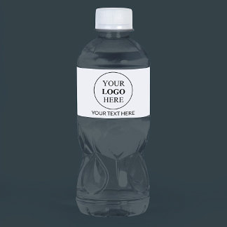 Étiquette Pour Bouteilles D'eau Logo promotionnel personnalisé – Aucune commande m