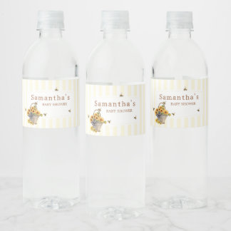 Étiquette Pour Bouteilles D'eau Maman to Bee Baby shower