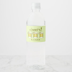 Étiquette Pour Bouteilles D'eau Margarita Cocktail 21e Anniversaire Enterrement de