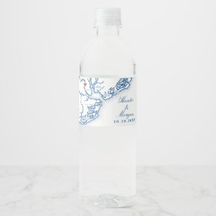Étiquette Pour Bouteilles D'eau Mariage à Charleston SC