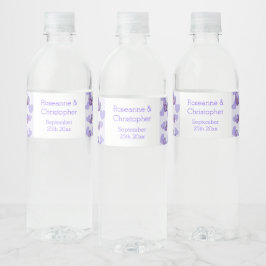Étiquette Pour Bouteilles D'eau Mariage de conception cardiaque de la glycine viol