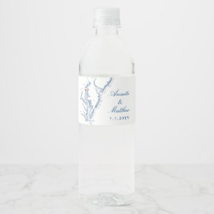 Étiquette Pour Bouteilles D'eau Mariage de la baie Annapolis Chesapeake