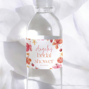 Étiquette Pour Bouteilles D'eau Mariage Estival Citronné : La Fête de Fiançailles
