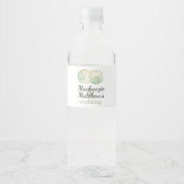 Étiquette Pour Bouteilles D'eau Mariage plage de sable Dollar