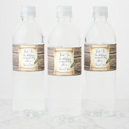 Étiquette Pour Bouteilles D'eau Mariage unique de défilement et de stylo plume Vin