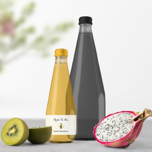 Étiquette Pour Bouteilles D'eau Mariée à devenir Robe de mariée (Créateur téléchargé)