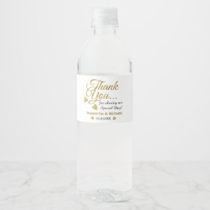 Étiquette Pour Bouteilles D'eau Merci d'or Favoriser