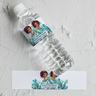Étiquette Pour Bouteilles D'eau Merci du parti Mermaid
