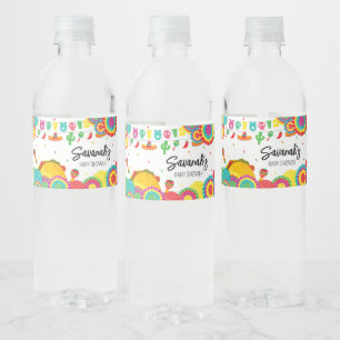 Étiquette Pour Bouteilles D'eau Mexique Taco 'Bout A Baby shower