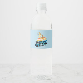 Étiquette Pour Bouteilles D'eau Mikitiez été windsurf bananasplie glace