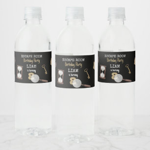 Étiquette Pour Bouteilles D'eau Mystery Kids Secret Agent Spy Détective Anniversai