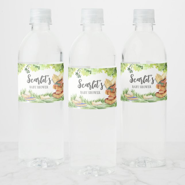Étiquette Pour Bouteilles D'eau New Chapter Baby Shower (Bouteilles)