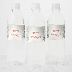Étiquette Pour Bouteilles D'eau Noël Chouette