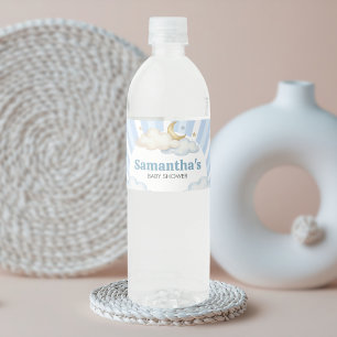 Étiquette Pour Bouteilles D'eau Nous sommes au septième ciel Baby Shower