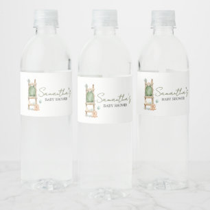Étiquette Pour Bouteilles D'eau Oh Baby Boho Eucalyptus Baby shower