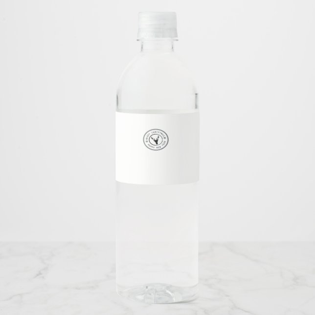 Étiquette Pour Bouteilles D'eau Oh Deer Modern Aesthetic  (Devant)