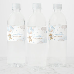 Étiquette Pour Bouteilles D'eau On Peut Attendre L'Ours Blonde
