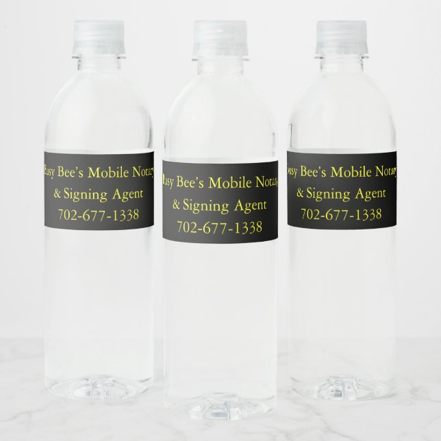 Étiquette Pour Bouteilles D'eau Papeterie Mobile de Busy Bee (Bouteilles)
