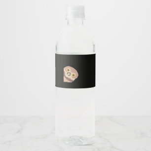 Étiquette Pour Bouteilles D'eau Peekabo Drôle Conception Pour Halloween