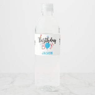 Étiquette Pour Bouteilles D'eau Personnalisé Birthday Boy