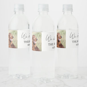 Étiquette Pour Bouteilles D'eau Personnalisé nous faisons trop mariage